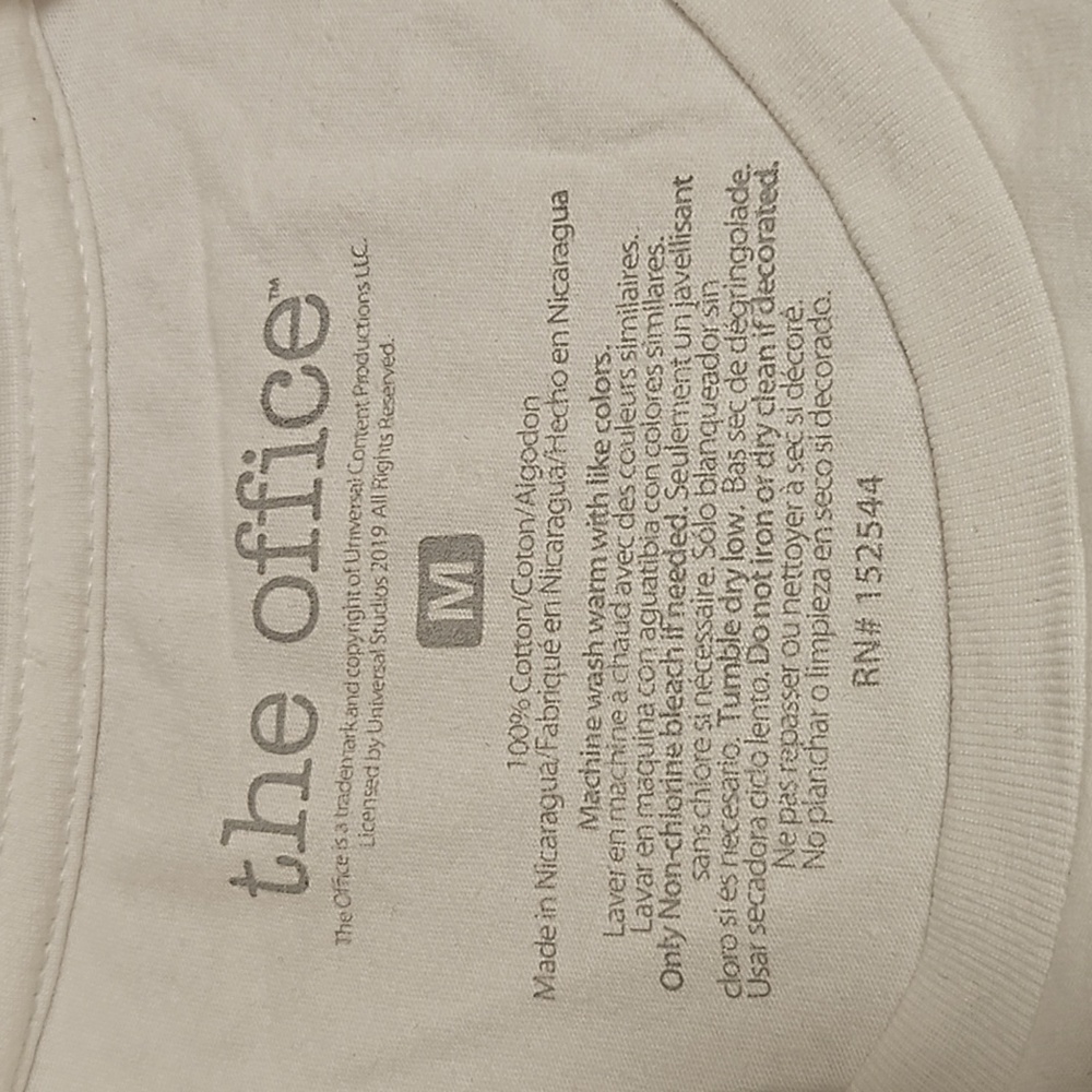 White Graphic Short Sleeve Tee - Bears. Beets. Battlestar Galactica. - Picture 3 of 8
